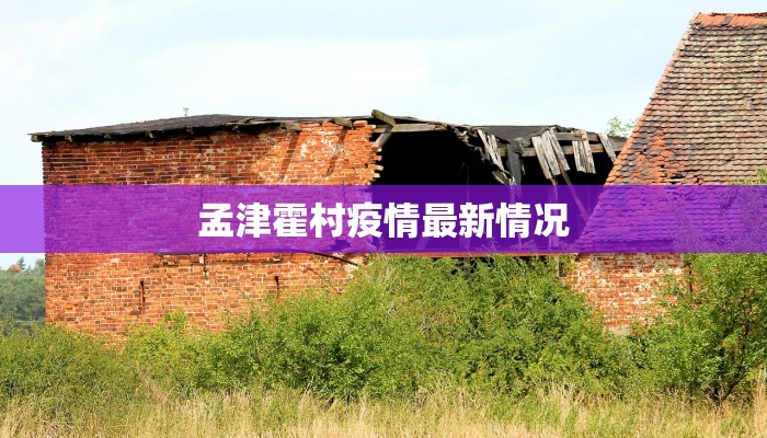 孟津霍村疫情最新情况