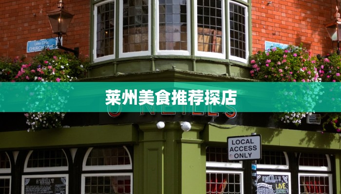 莱州美食推荐探店