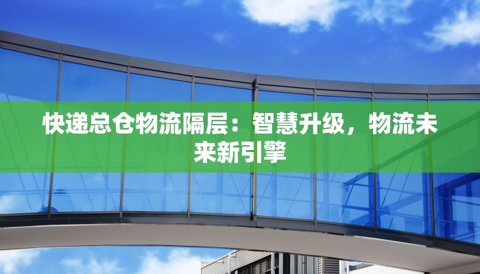 快递总仓物流隔层:智慧升级,物流未来新引擎 快递总仓物流隔层:智慧升级,物流未来新引擎
