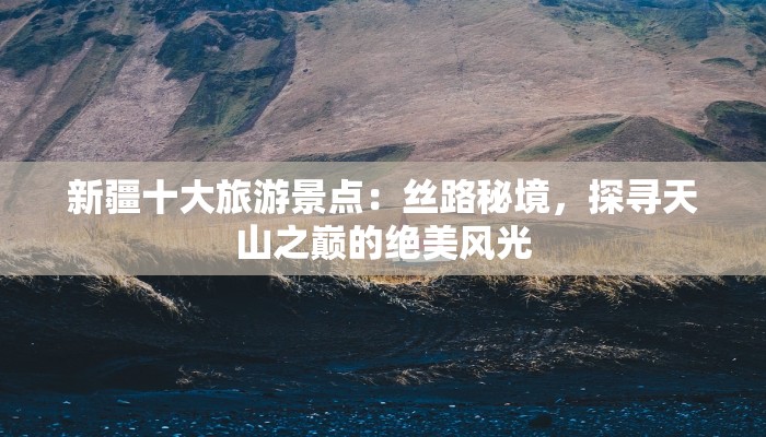 新疆十大旅游景点：丝路秘境，探寻天山之巅的绝美风光