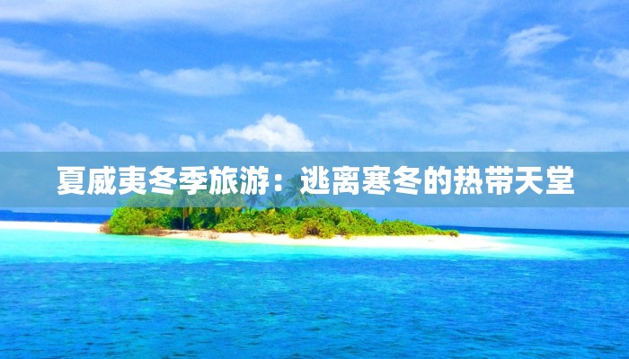 夏威夷冬季旅游：逃离寒冬的热带天堂