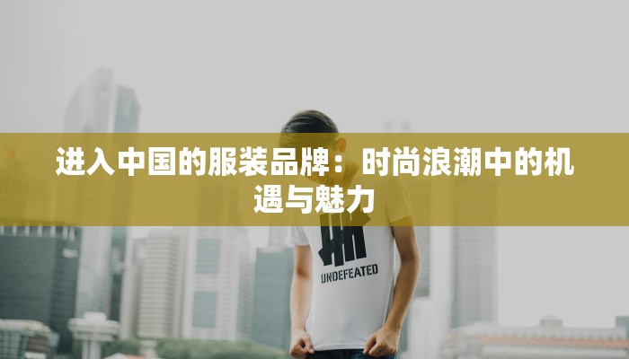进入中国的服装品牌:时尚浪潮中的机遇与魅力 进入中国的服装品牌:时尚浪潮中的机遇与魅力